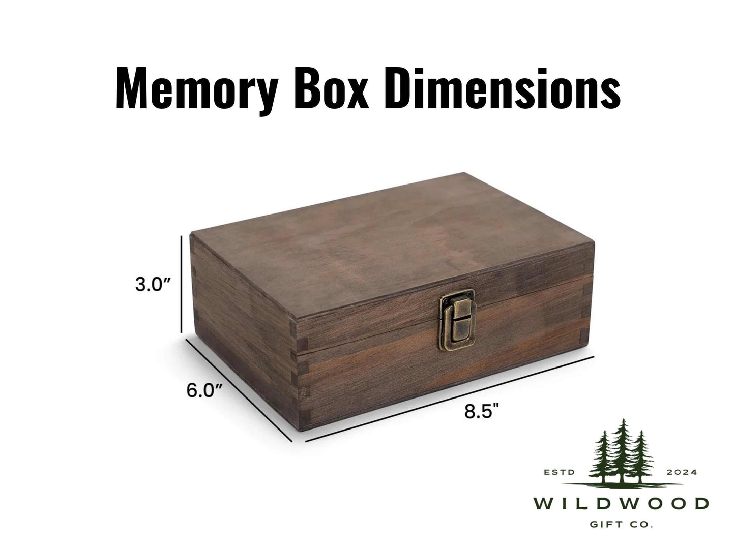 Engraved Teacher Memory Box Dimensions