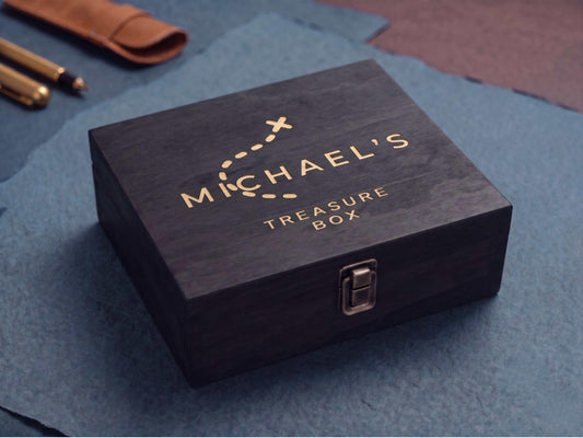 Black Treasure Keepsake Box