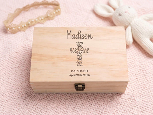 Girls Baptism Memory Box