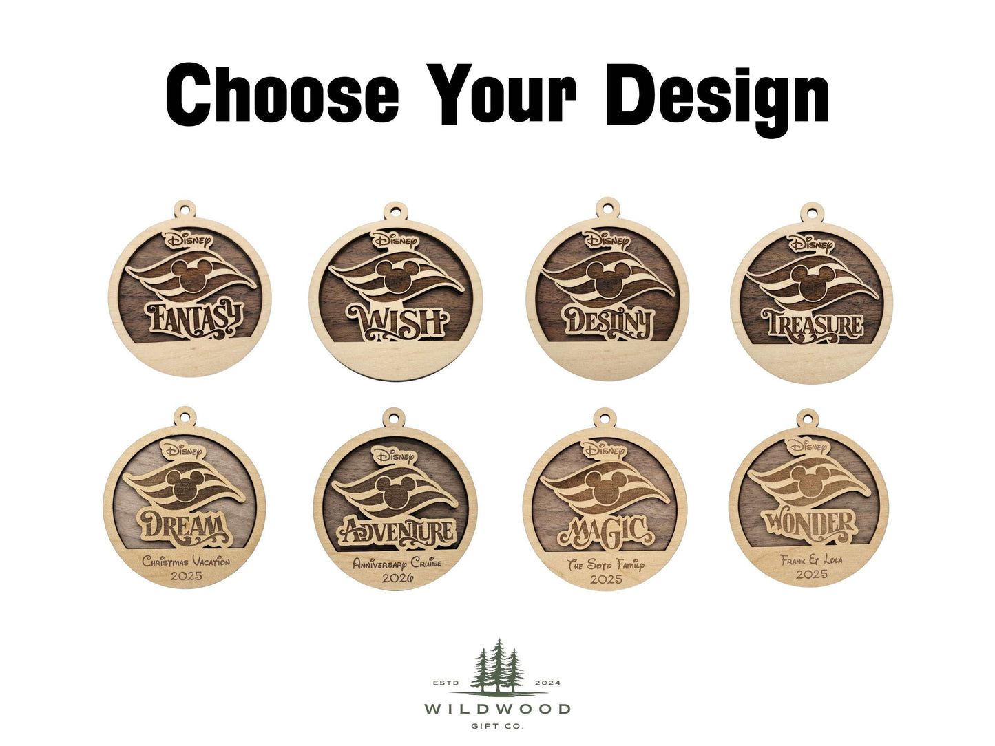 Disney Cruise Line Personalized Ornaments