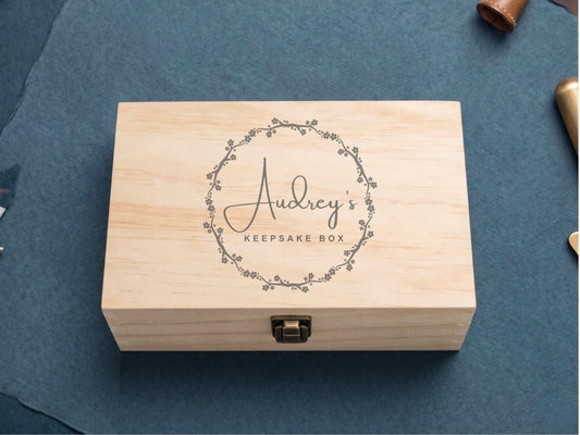 Girls Wood Keepsake Box