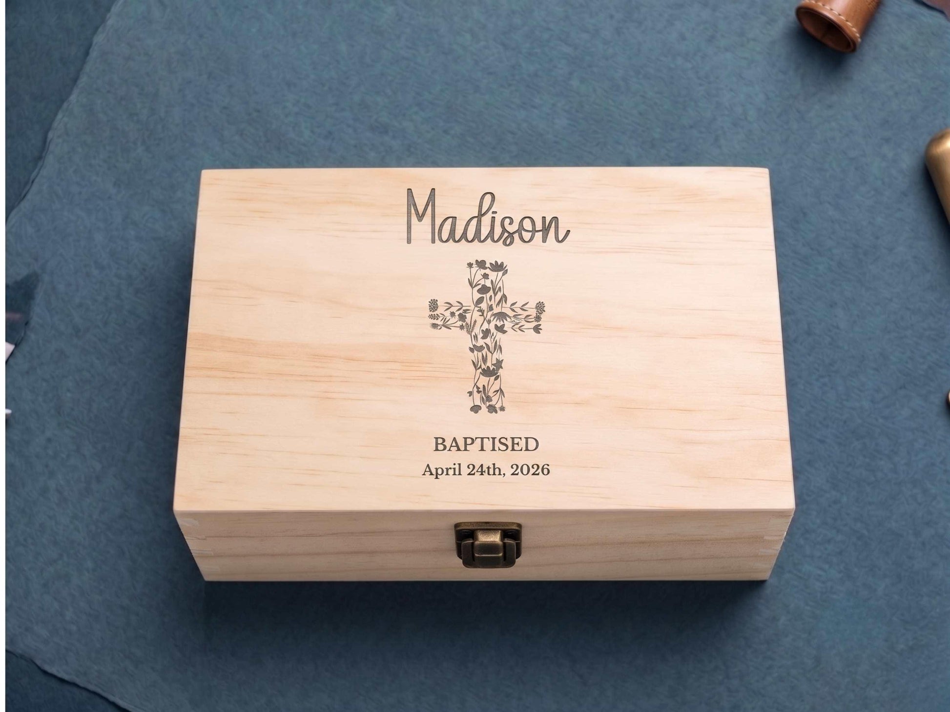 Girls Baptism Memory Box