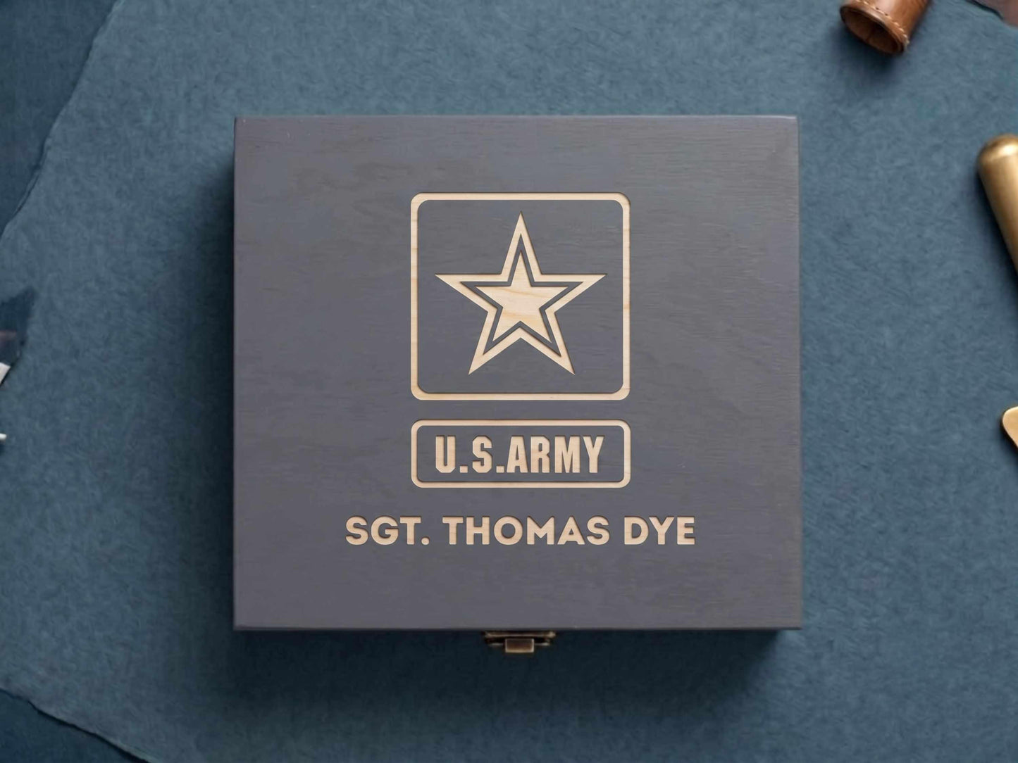 Personalized US Army Memory Box