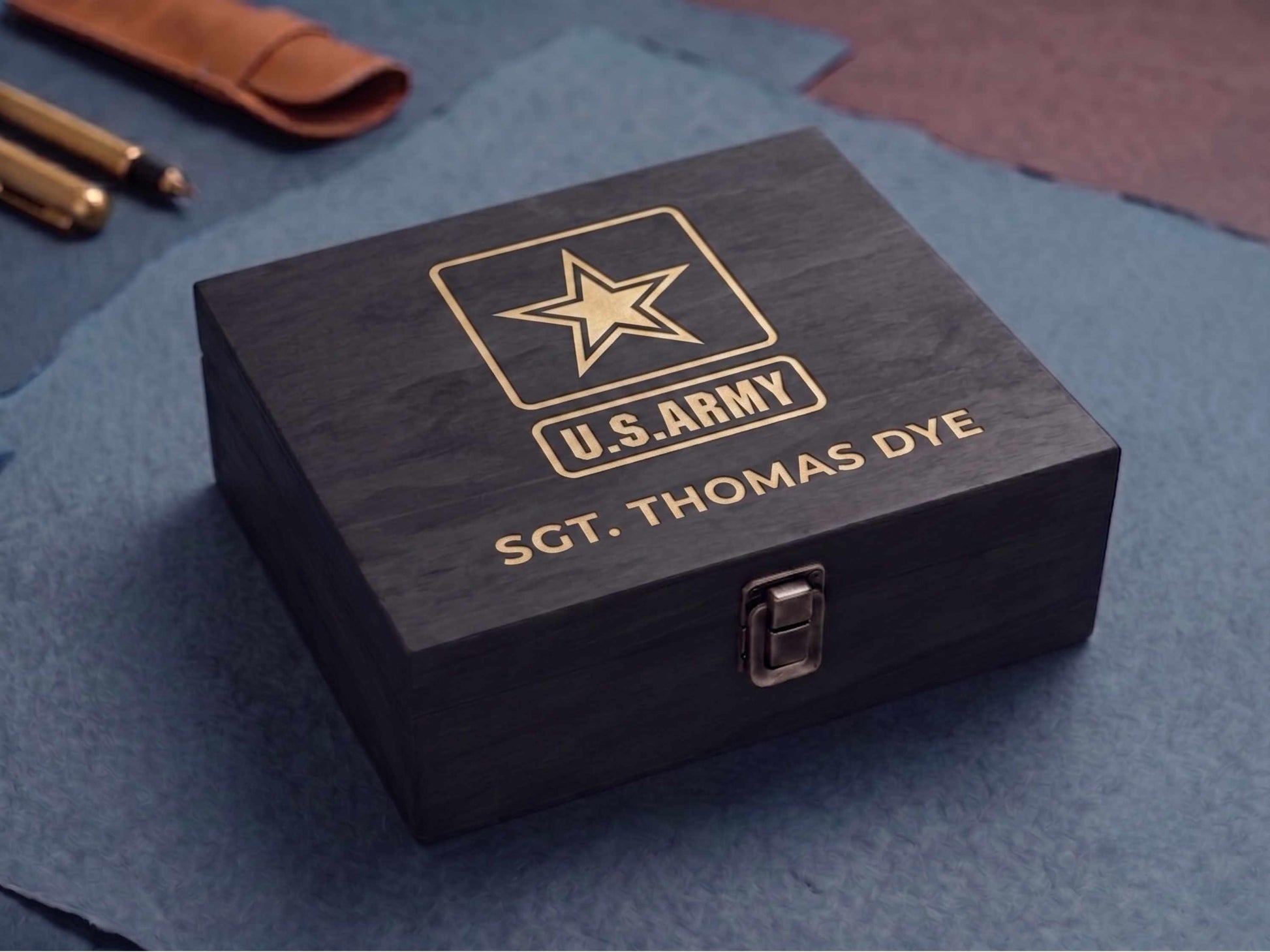 Personalized US Army Memory Box