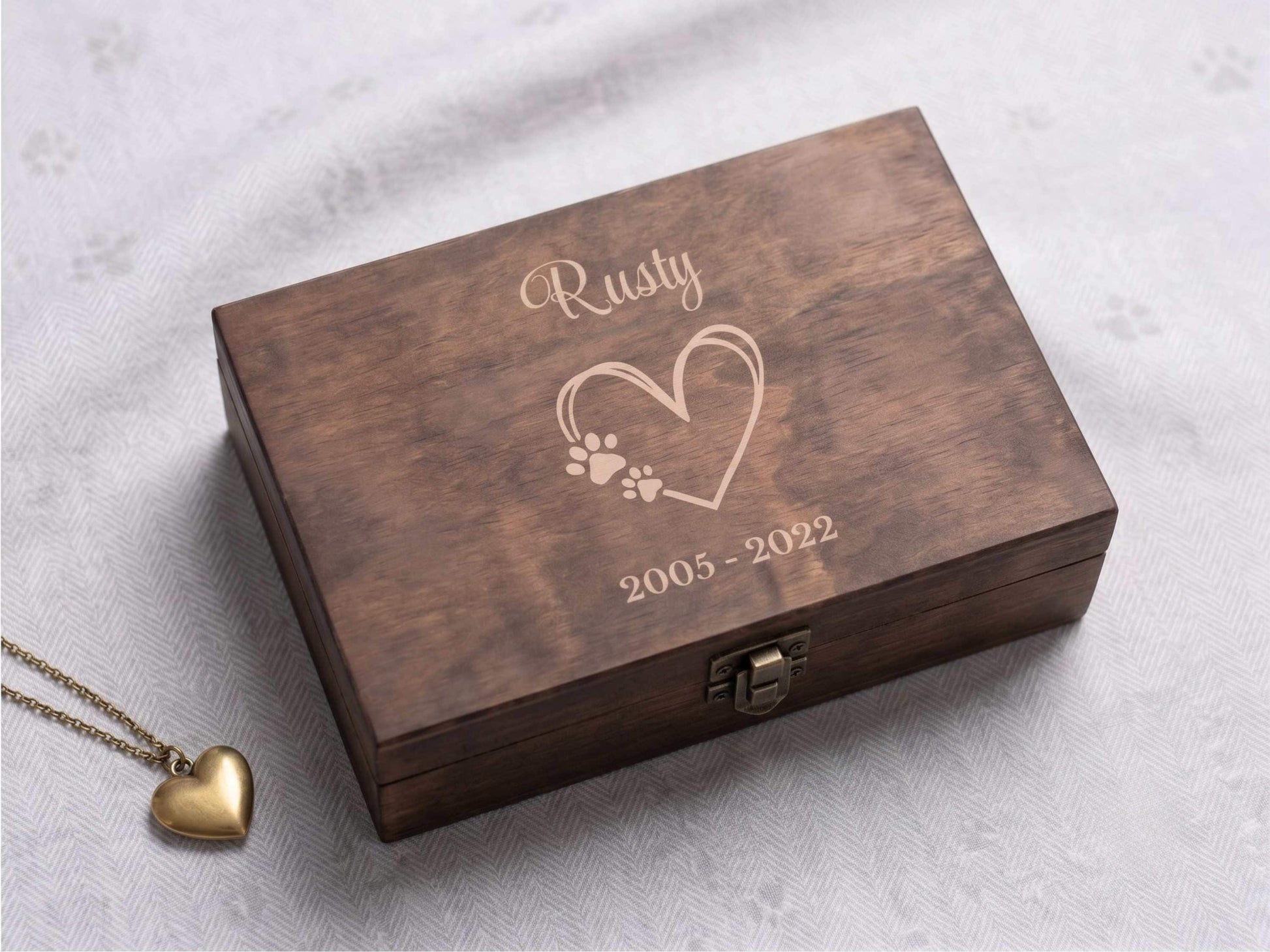 Personalized Dog Memorial Memory Box