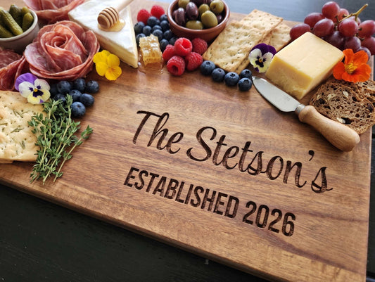 Personalized Engraved Charcuterie Board
